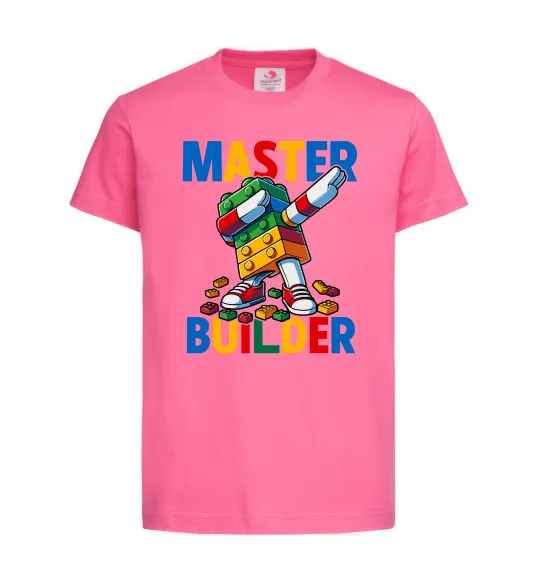 Детская футболка Master builder Ярко-розовый фото