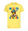 Детская футболка Master builder Лимонный фото