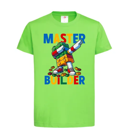 Детская футболка Master builder Лаймовый фото