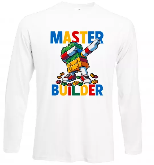 Лонгслів Master builder Білий фото
