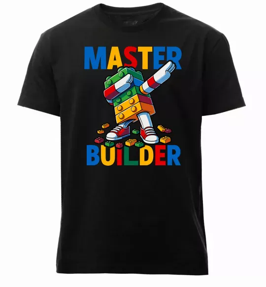 Чоловіча преміум футболка Master builder Чорний фото