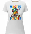 Женская премиум футболка Master builder Белый фото