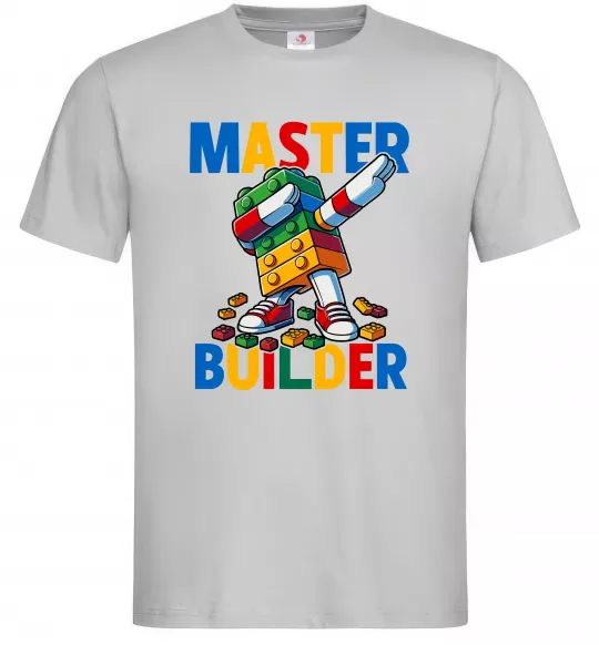Мужская футболка Master builder Серый фото