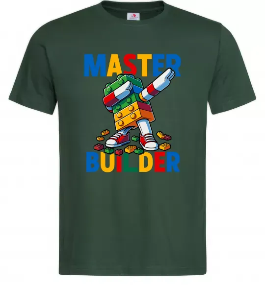 Мужская футболка Master builder Темно-зеленый фото