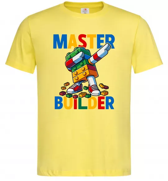 Мужская футболка Master builder Лимонный фото