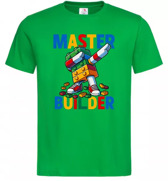 Мужская футболка Master builder Зеленый фото