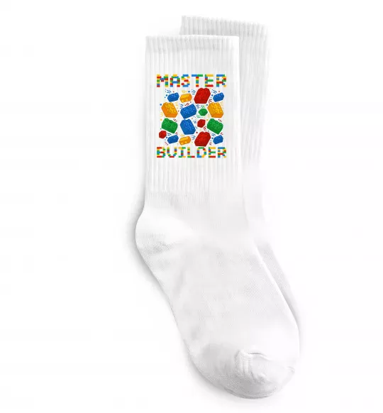 Носки Master builder lego Белый фото