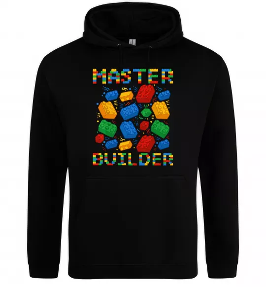 Чоловіча толстовка (худі) Master builder lego Чорний фото
