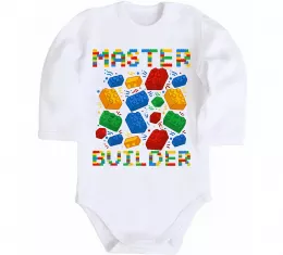 Детский боди Master builder lego Белый фото