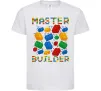 Дитяча футболка Master builder lego Білий фото