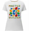 Женская премиум футболка Master builder lego Белый фото