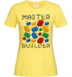 Женская футболка Master builder lego Лимонный фото