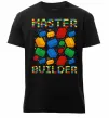 Мужская премиум футболка Master builder lego Черный фото