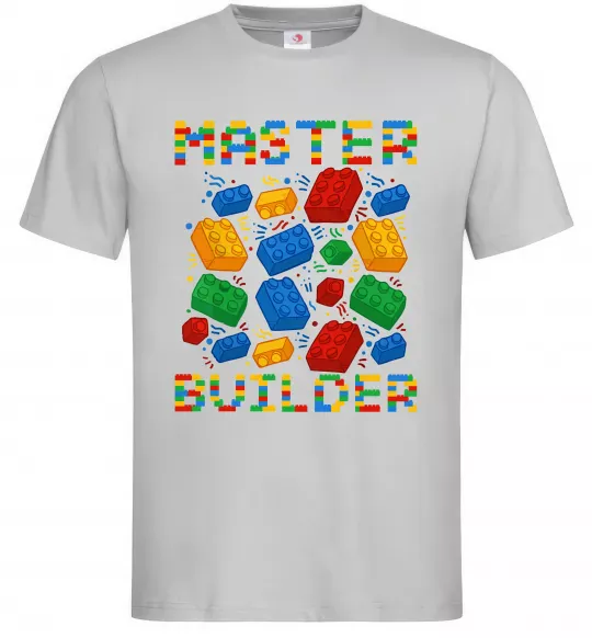 Мужская футболка Master builder lego Серый фото