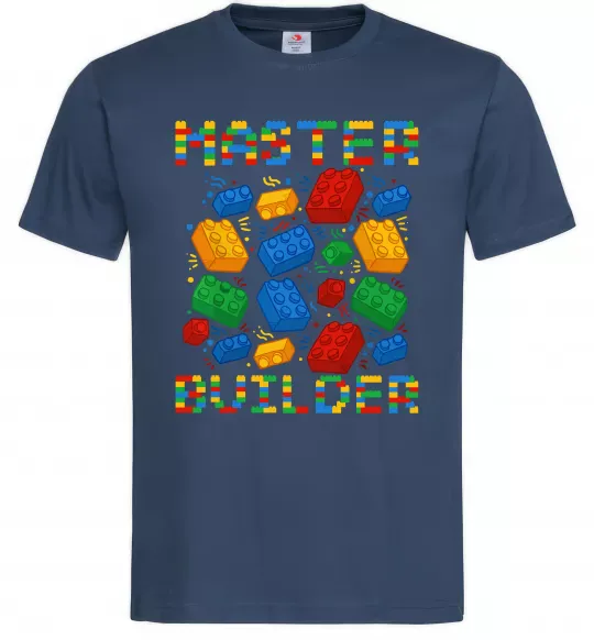 Мужская футболка Master builder lego Темно-синий фото