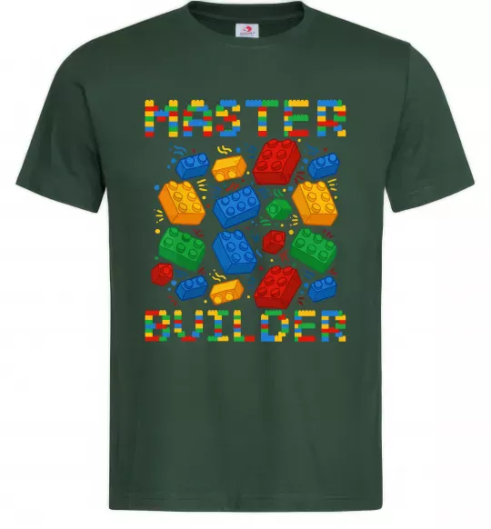 Мужская футболка Master builder lego Темно-зеленый фото