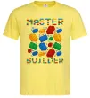 Мужская футболка Master builder lego Лимонный фото