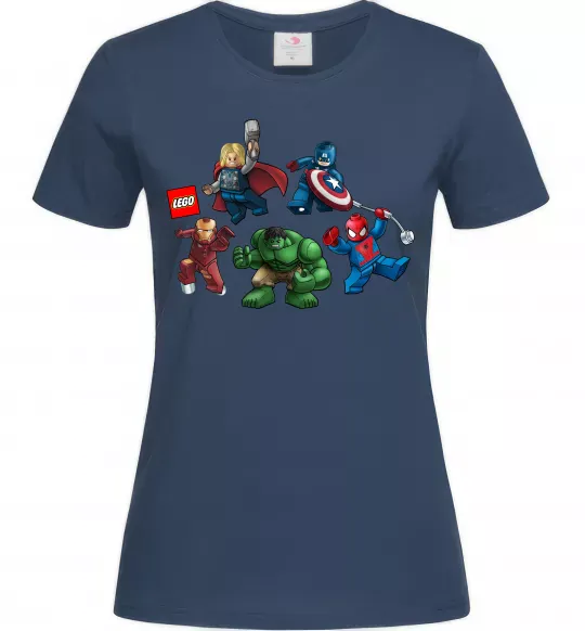 Жіноча футболка Lego Marvel Темно-синій фото