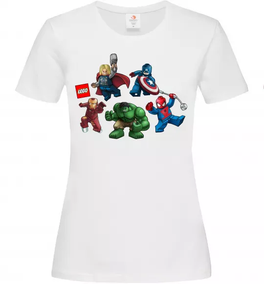 Жіноча футболка Lego Marvel Білий фото