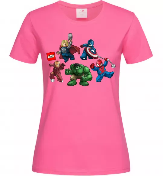 Жіноча футболка Lego Marvel Яскраво-рожевий фото