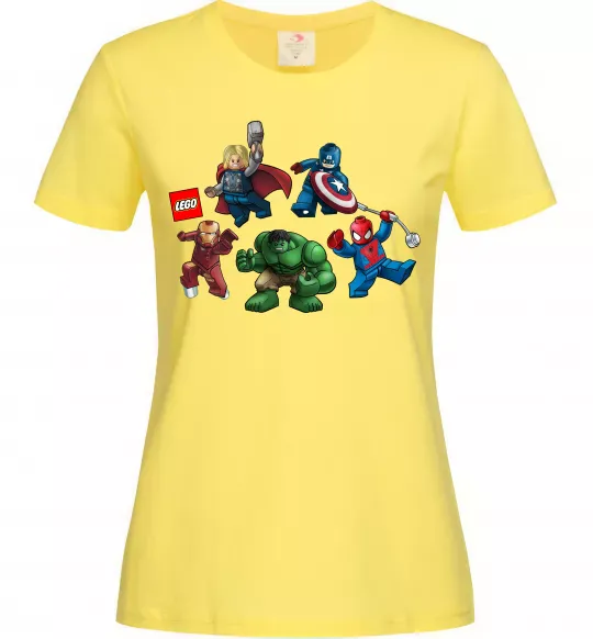 Жіноча футболка Lego Marvel Лимонний фото