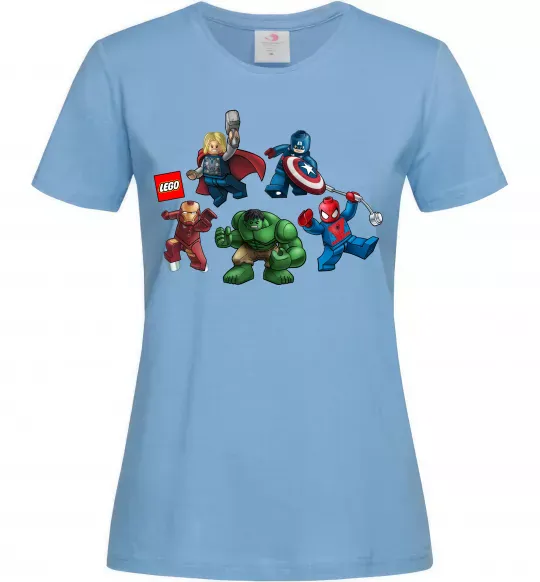 Жіноча футболка Lego Marvel Блакитний фото