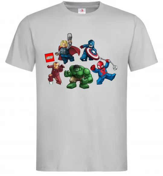 Чоловіча футболка Lego Marvel Сірий фото