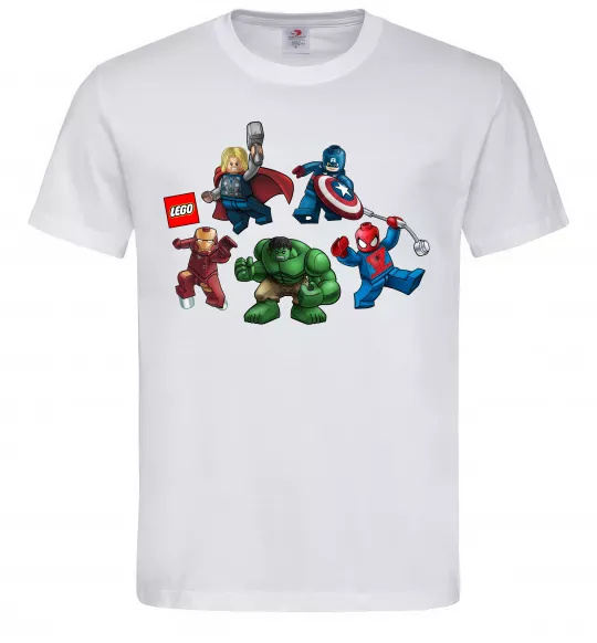 Чоловіча футболка Lego Marvel Білий фото