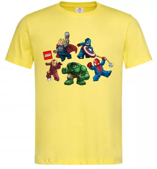 Чоловіча футболка Lego Marvel Лимонний фото