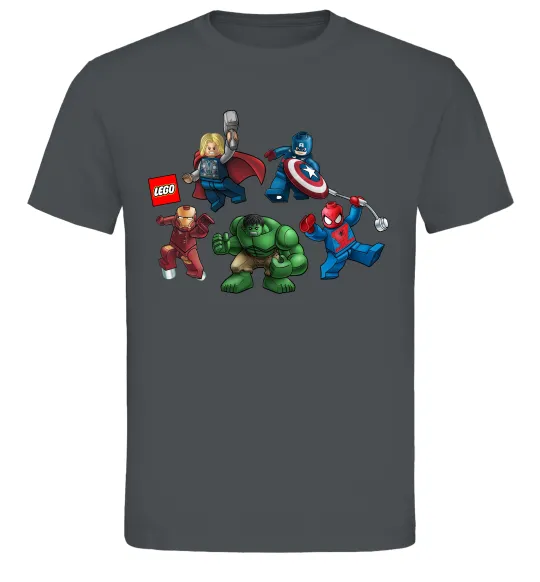 Чоловіча футболка Lego Marvel Графіт фото