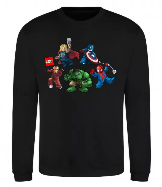 Свитшот Lego Marvel Черный фото