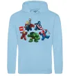 Чоловіча толстовка (худі) Lego Marvel Блакитний фото