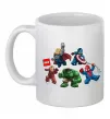 Чашка керамическая Lego Marvel Белый фото