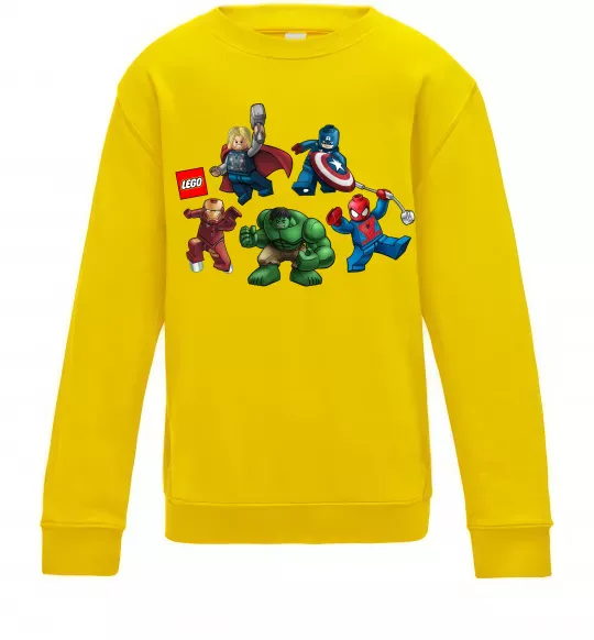 Дитячий світшот Lego Marvel Сонячно жовтий фото