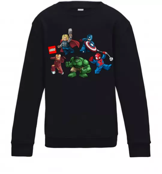 Дитячий світшот Lego Marvel Чорний фото