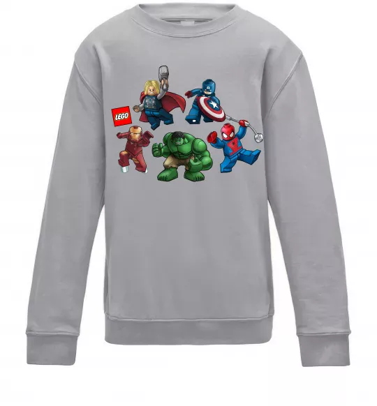 Дитячий світшот Lego Marvel Сірий меланж фото