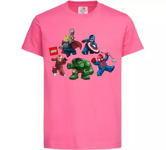 Детская футболка Lego Marvel Ярко-розовый фото