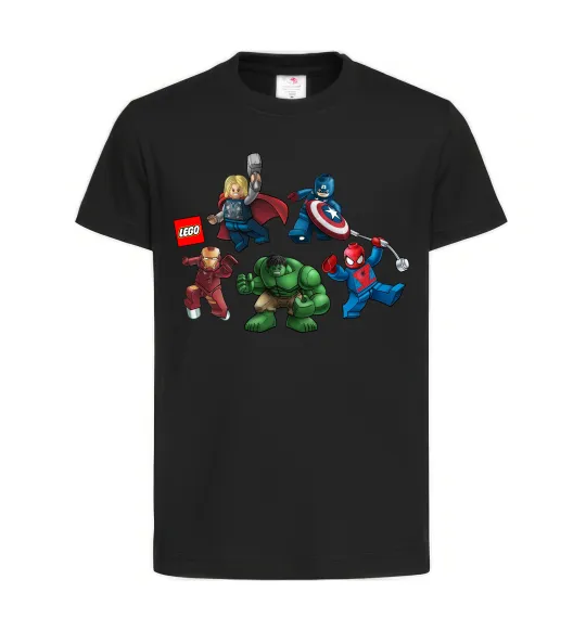 Дитяча футболка Lego Marvel Чорний фото