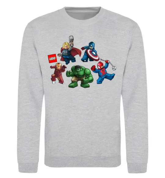 Світшот Lego Marvel Сірий меланж фото