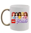 Чашка с цветной ручкой Lego friends Золото фото