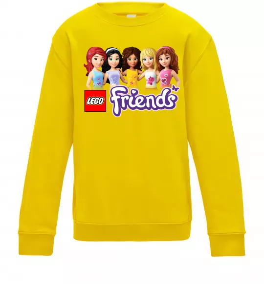 Дитячий світшот Lego friends Сонячно жовтий фото