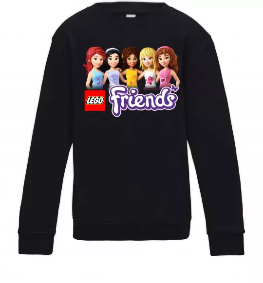 Дитячий світшот Lego friends Чорний фото