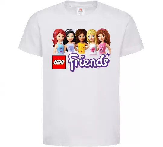 Дитяча футболка Lego friends Білий фото