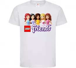Детская футболка Lego friends Белый фото