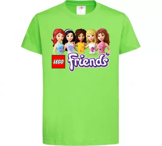 Дитяча футболка Lego friends Лаймовий фото