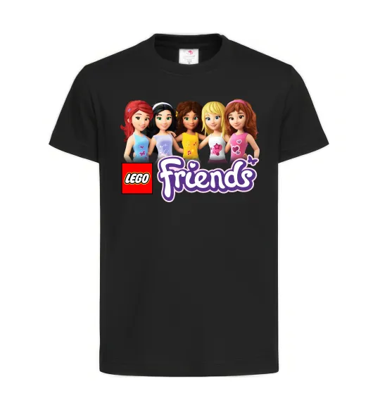 Детская футболка Lego friends Черный фото