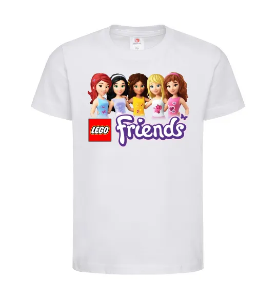 Детская футболка Lego friends Белый фото