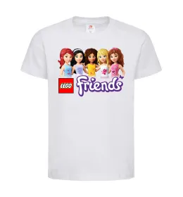 Детская футболка Lego friends Белый фото