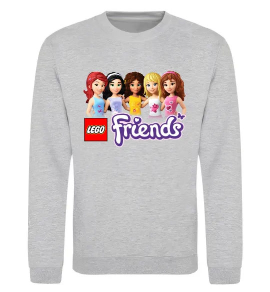 Свитшот Lego friends Серый меланж фото