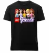 Чоловіча преміум футболка Lego friends Чорний фото